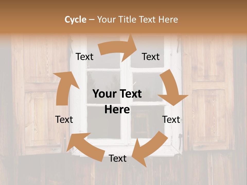 Old Wooden Window PowerPoint Template