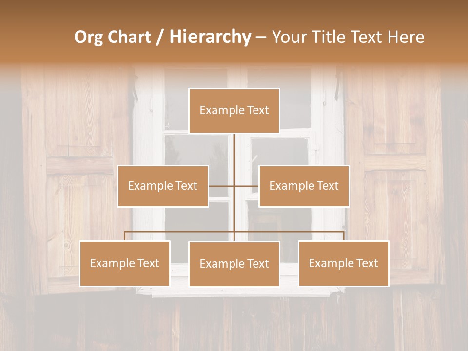 Old Wooden Window PowerPoint Template