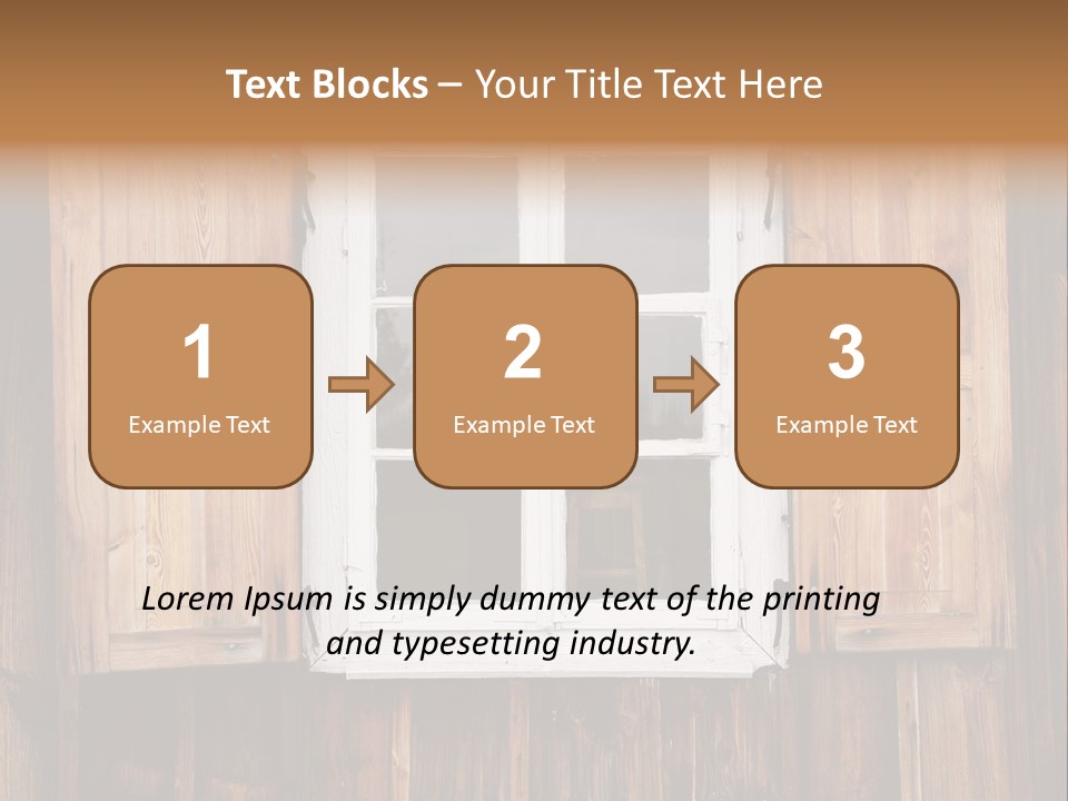 Old Wooden Window PowerPoint Template