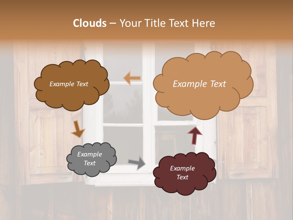 Old Wooden Window PowerPoint Template