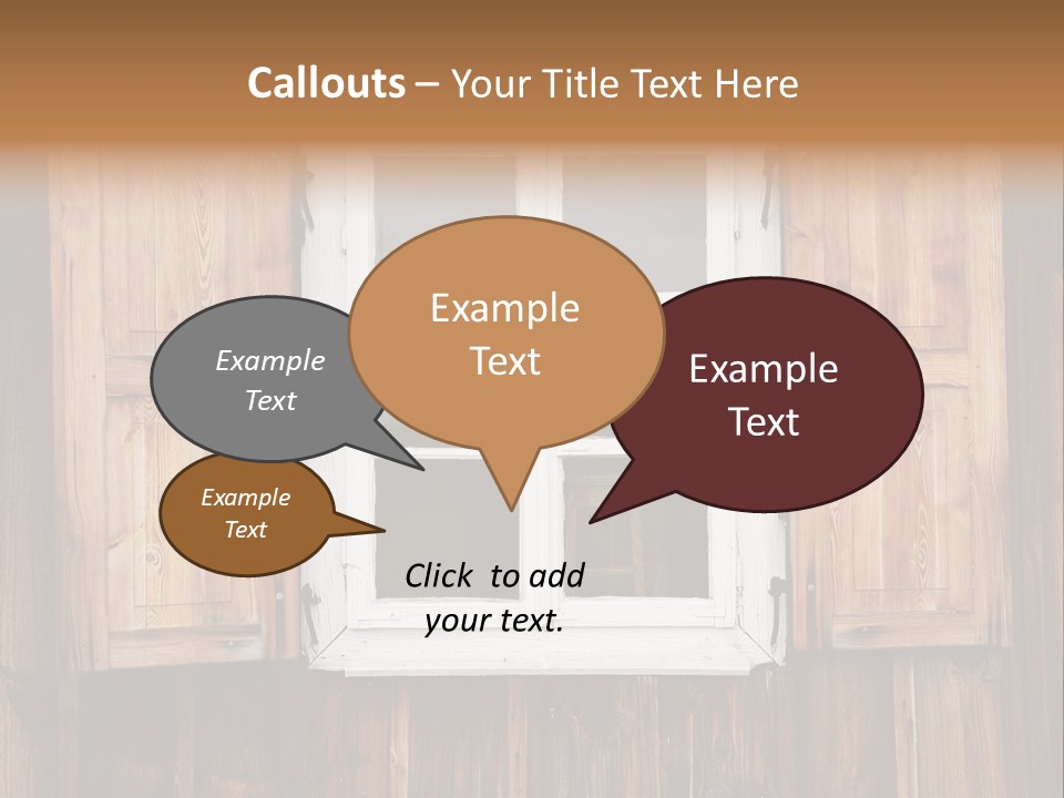 Old Wooden Window PowerPoint Template