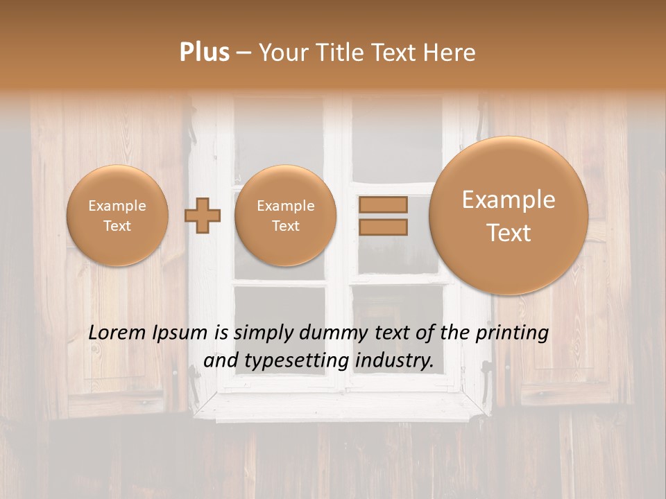 Old Wooden Window PowerPoint Template