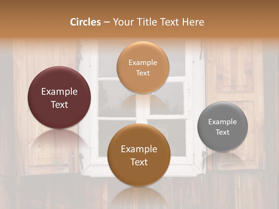 Old Wooden Window PowerPoint Template