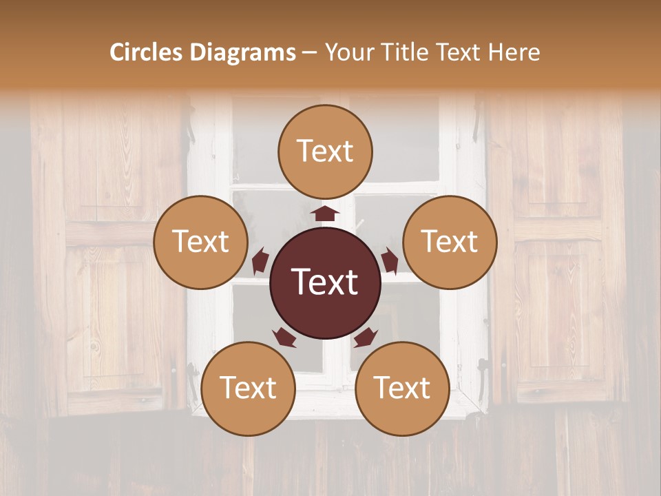 Old Wooden Window PowerPoint Template
