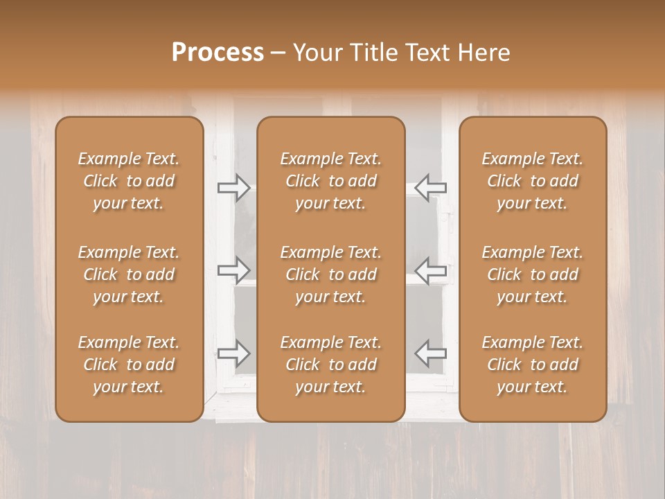 Old Wooden Window PowerPoint Template