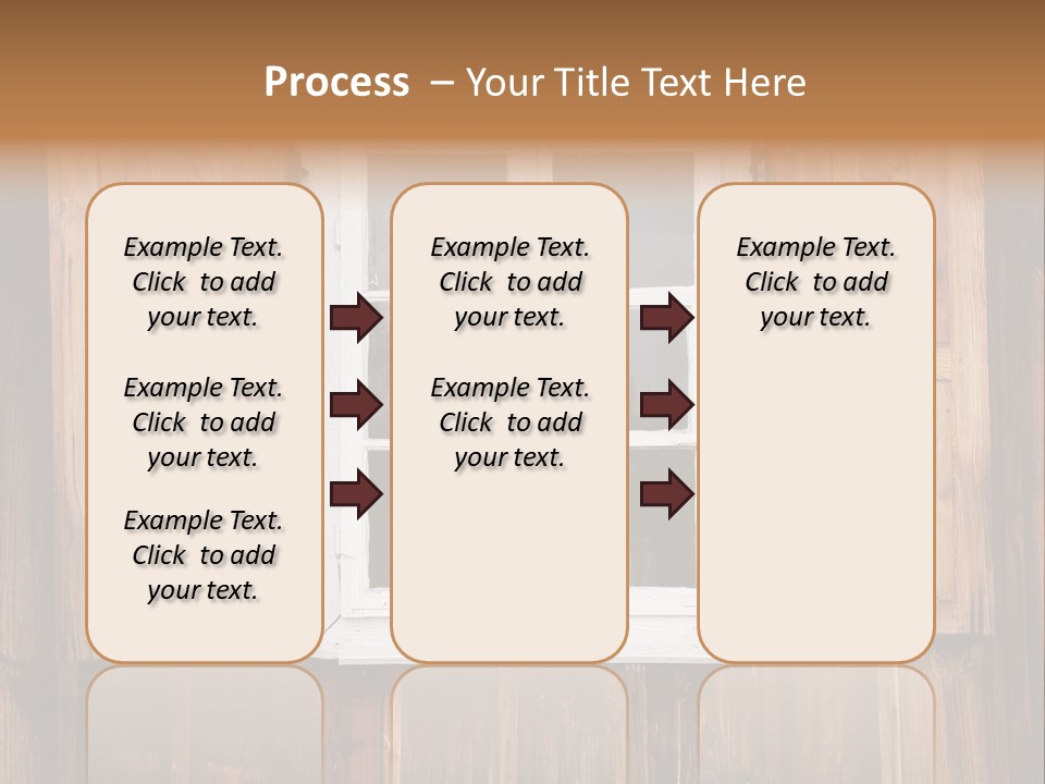 Old Wooden Window PowerPoint Template