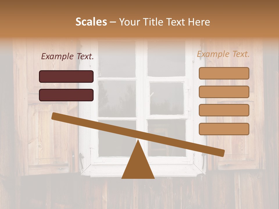 Old Wooden Window PowerPoint Template