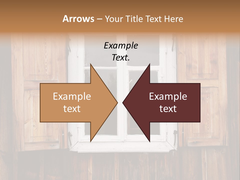 Old Wooden Window PowerPoint Template