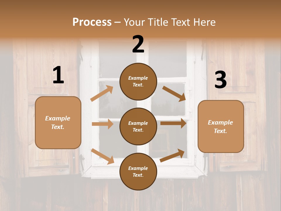 Old Wooden Window PowerPoint Template