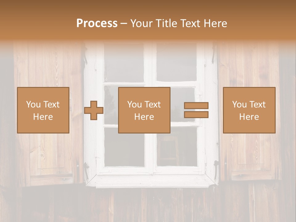 Old Wooden Window PowerPoint Template