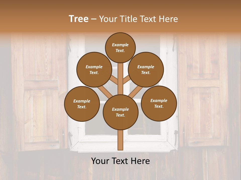 Old Wooden Window PowerPoint Template
