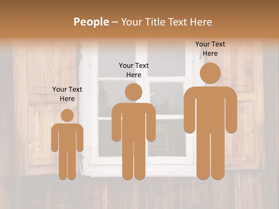 Old Wooden Window PowerPoint Template