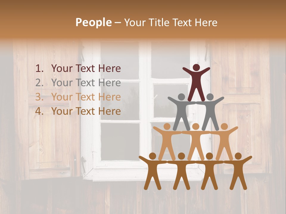 Old Wooden Window PowerPoint Template