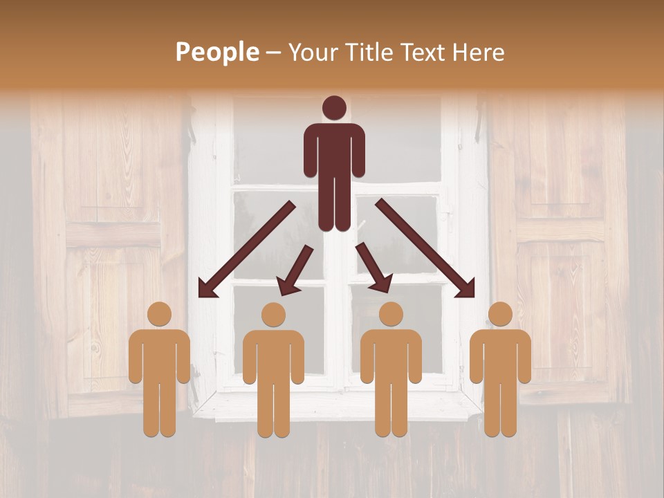 Old Wooden Window PowerPoint Template