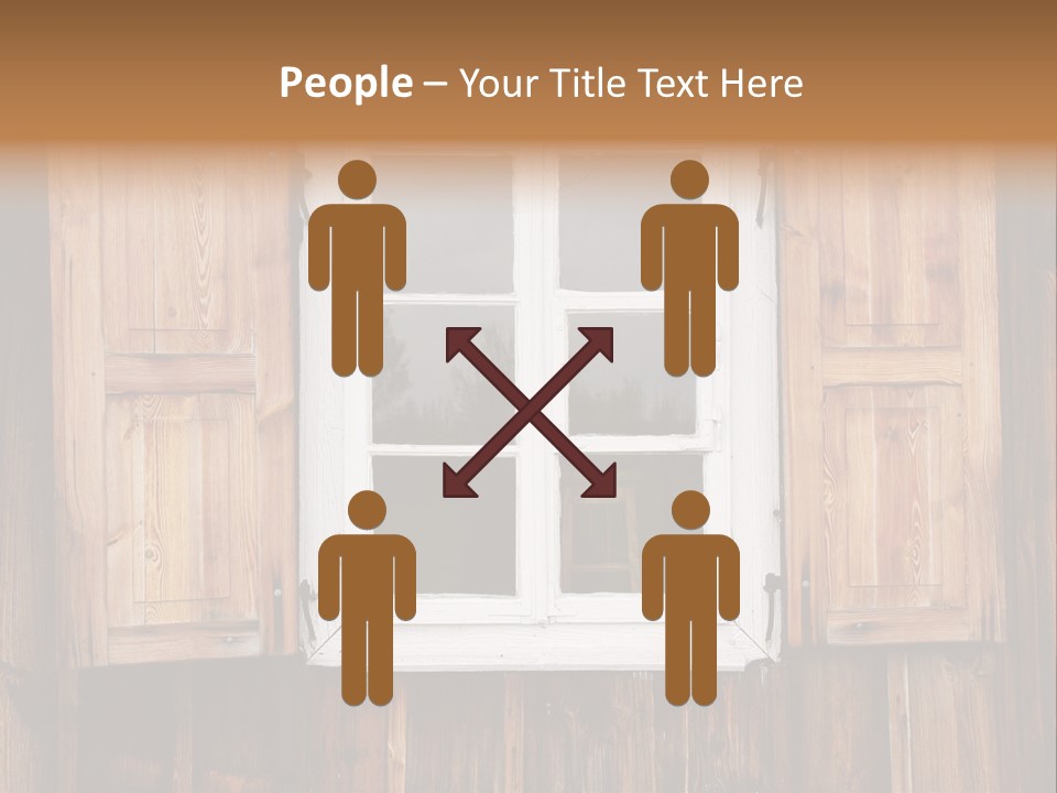 Old Wooden Window PowerPoint Template