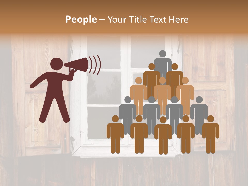 Old Wooden Window PowerPoint Template