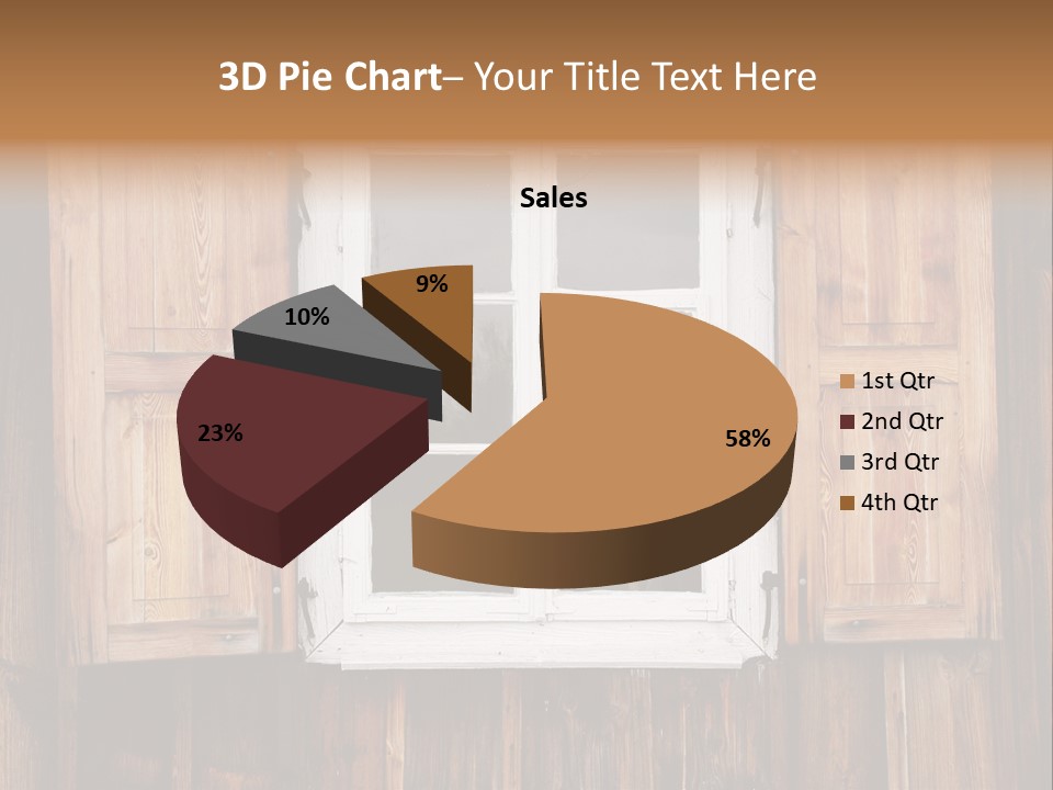 Old Wooden Window PowerPoint Template