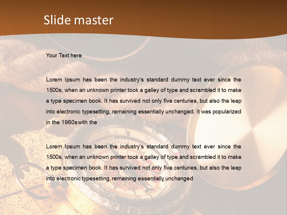 Geography Atlas Way PowerPoint Template