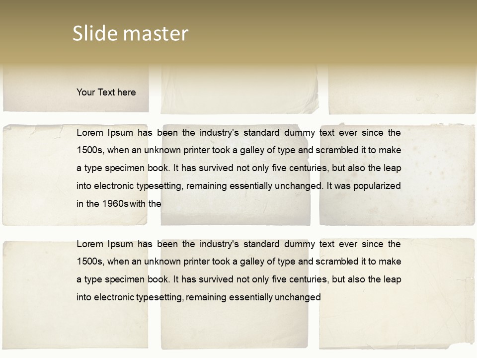 Paper Retro Burnt PowerPoint Template