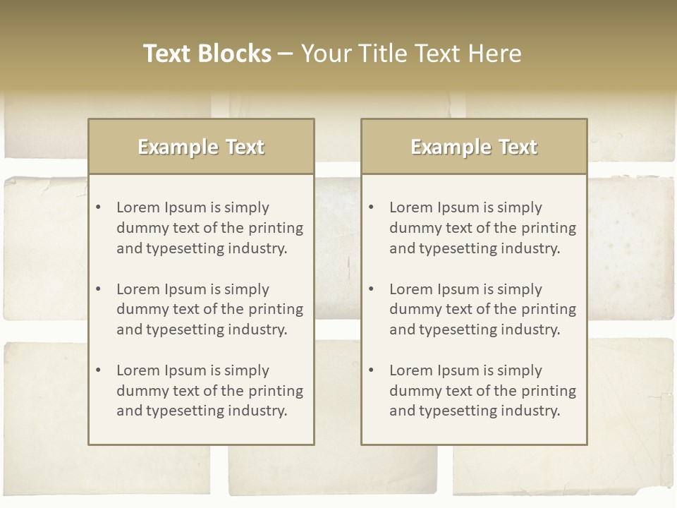 Paper Retro Burnt PowerPoint Template
