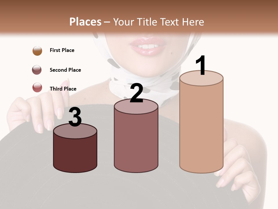 Woman With Sunglasses And Hat PowerPoint Template