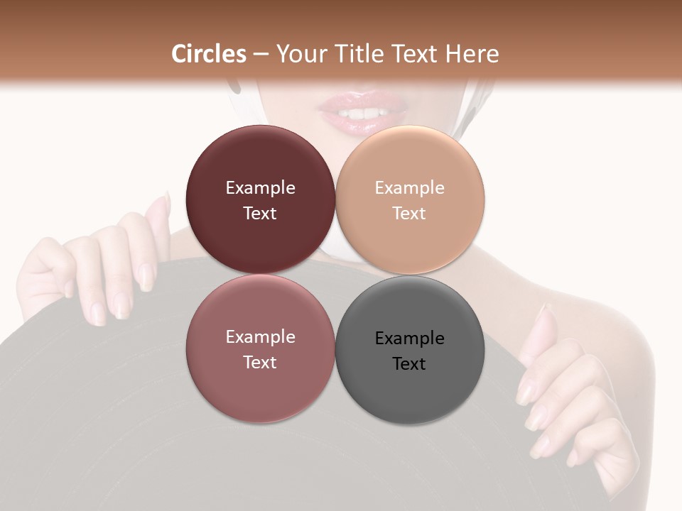 Woman With Sunglasses And Hat PowerPoint Template