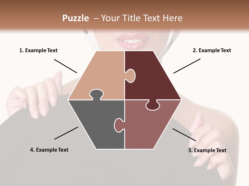 Woman With Sunglasses And Hat PowerPoint Template