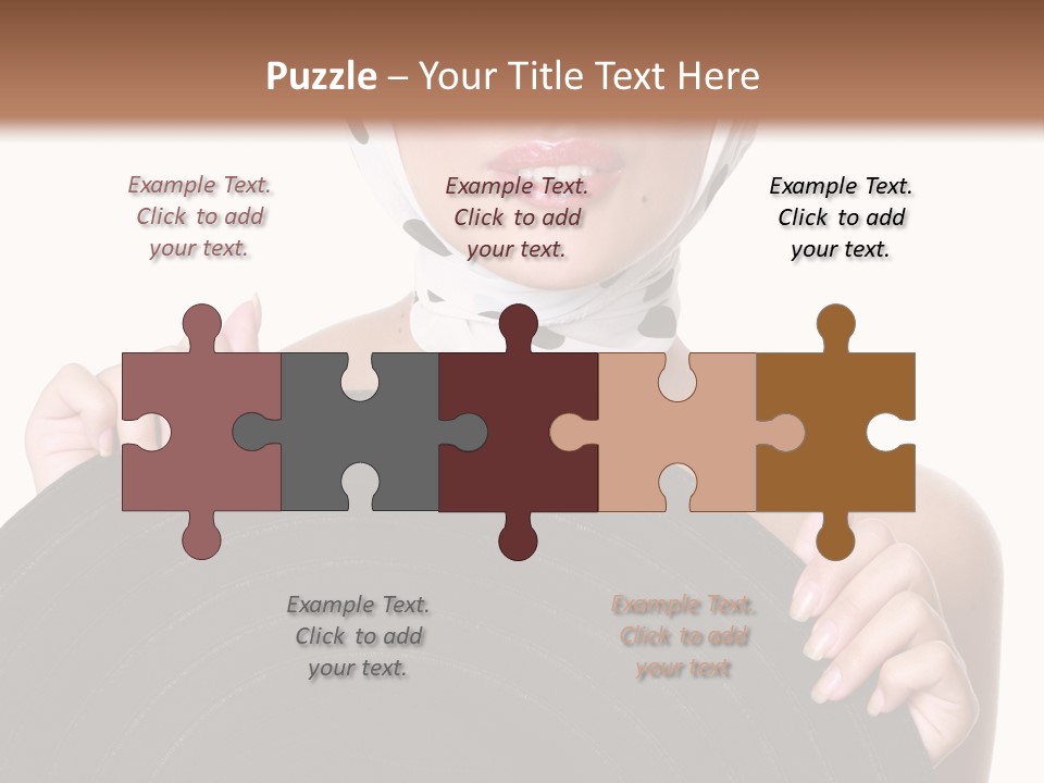 Woman With Sunglasses And Hat PowerPoint Template