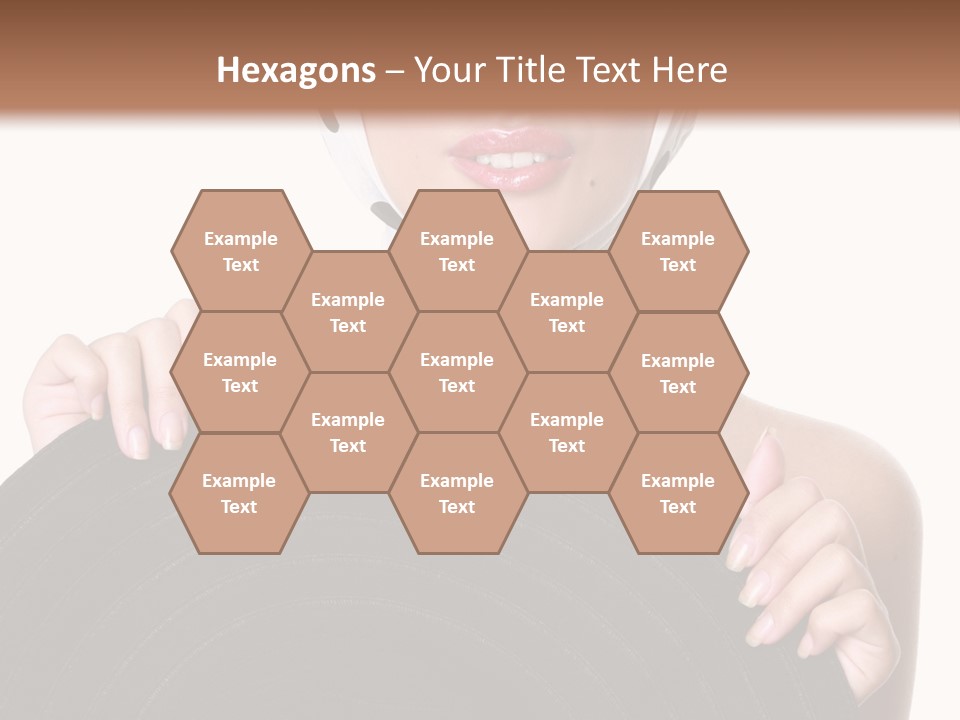 Woman With Sunglasses And Hat PowerPoint Template