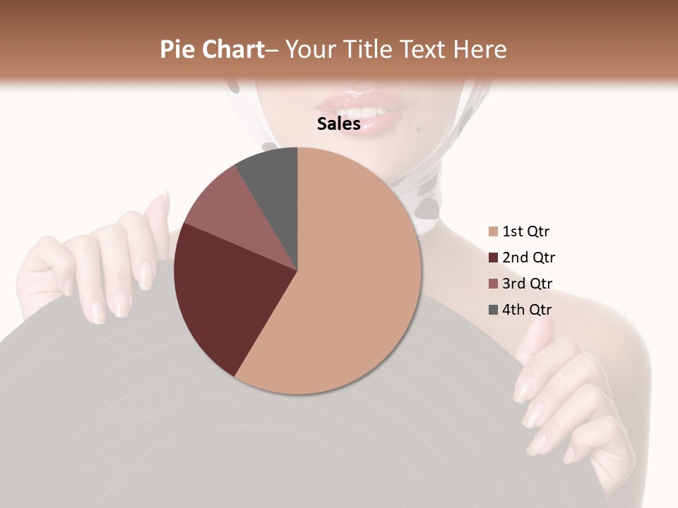 Woman With Sunglasses And Hat PowerPoint Template