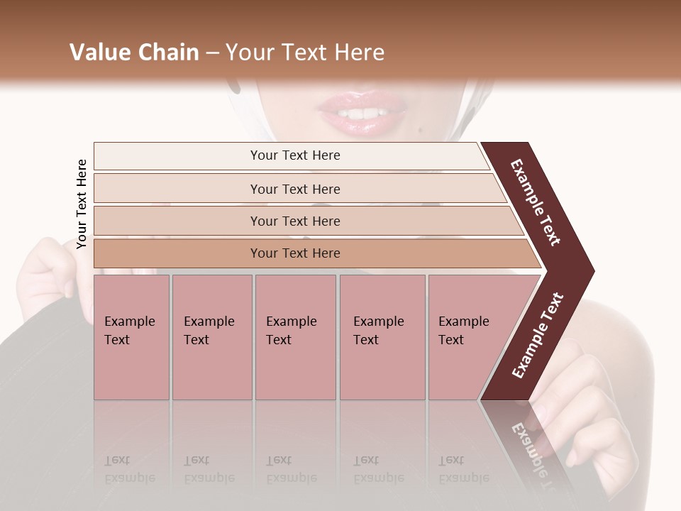 Woman With Sunglasses And Hat PowerPoint Template