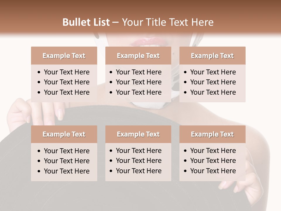 Woman With Sunglasses And Hat PowerPoint Template