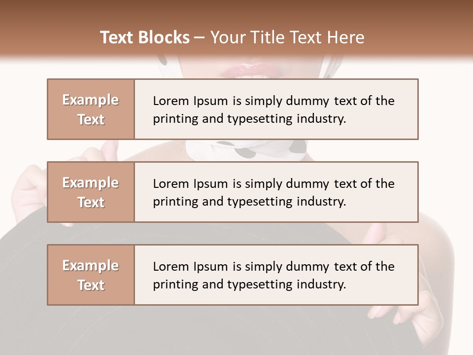 Woman With Sunglasses And Hat PowerPoint Template