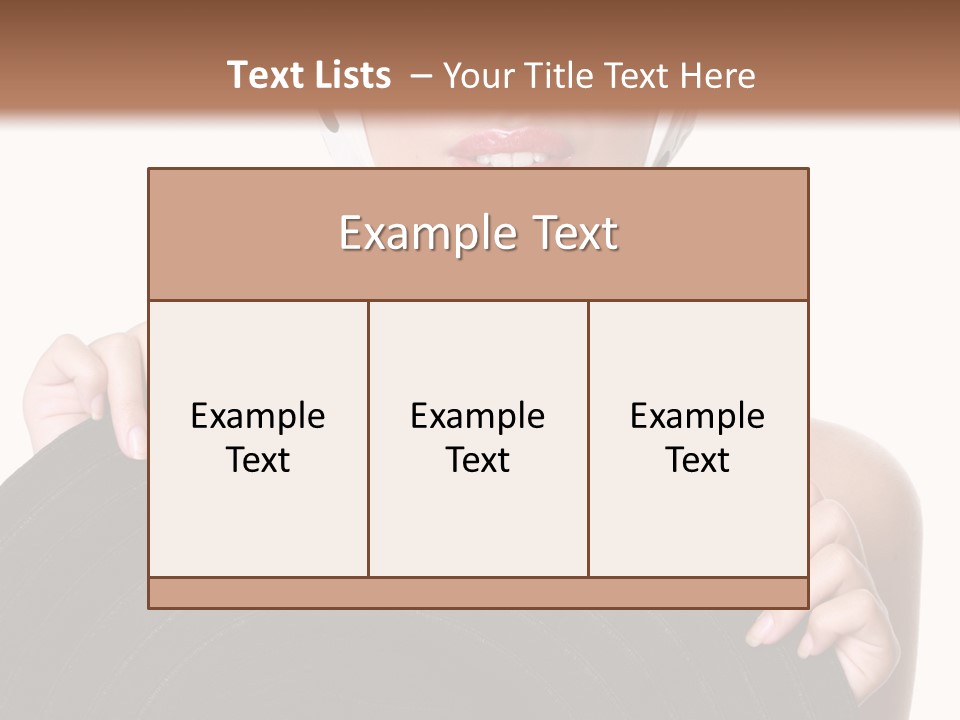 Woman With Sunglasses And Hat PowerPoint Template