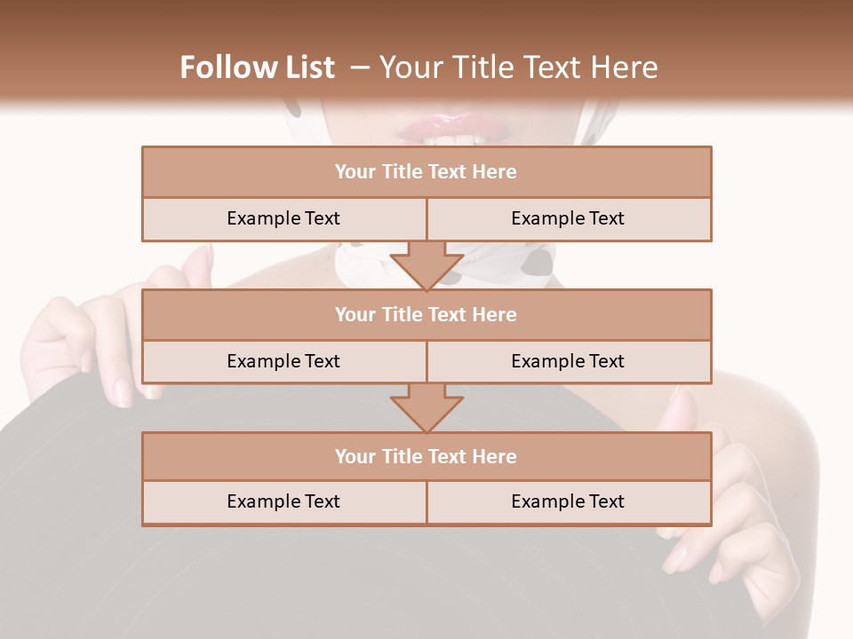 Woman With Sunglasses And Hat PowerPoint Template