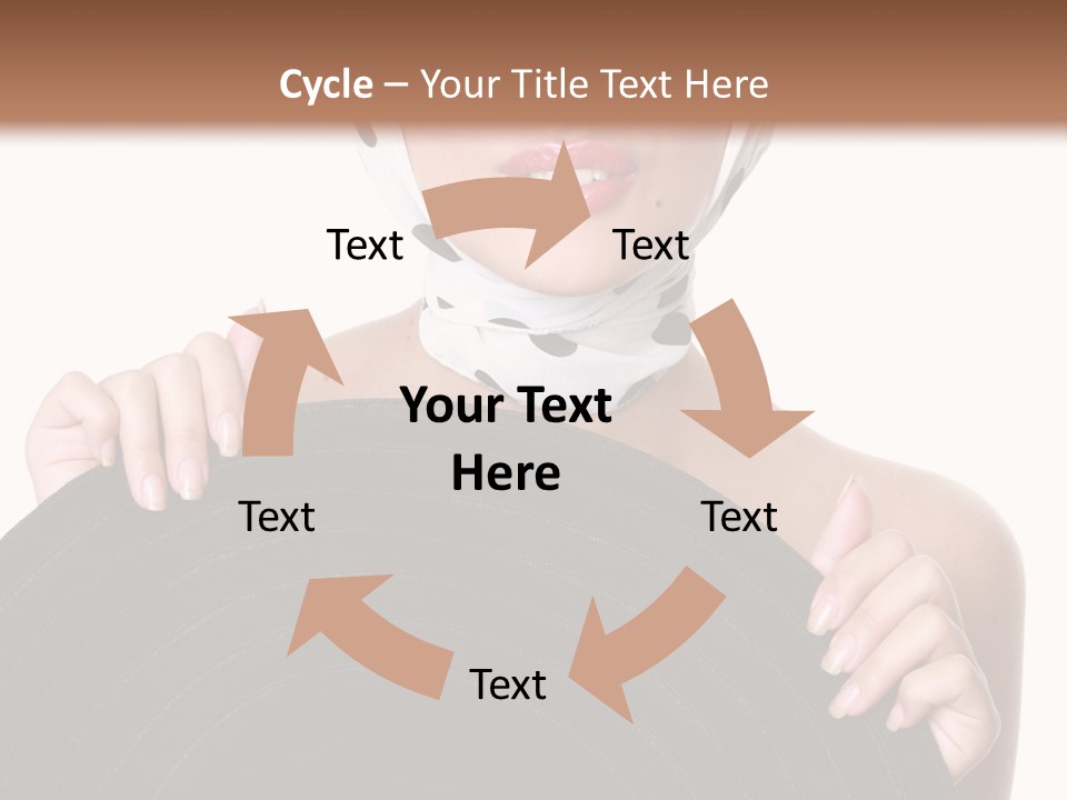 Woman With Sunglasses And Hat PowerPoint Template