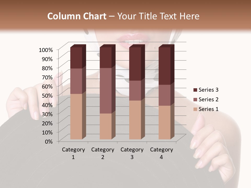 Woman With Sunglasses And Hat PowerPoint Template