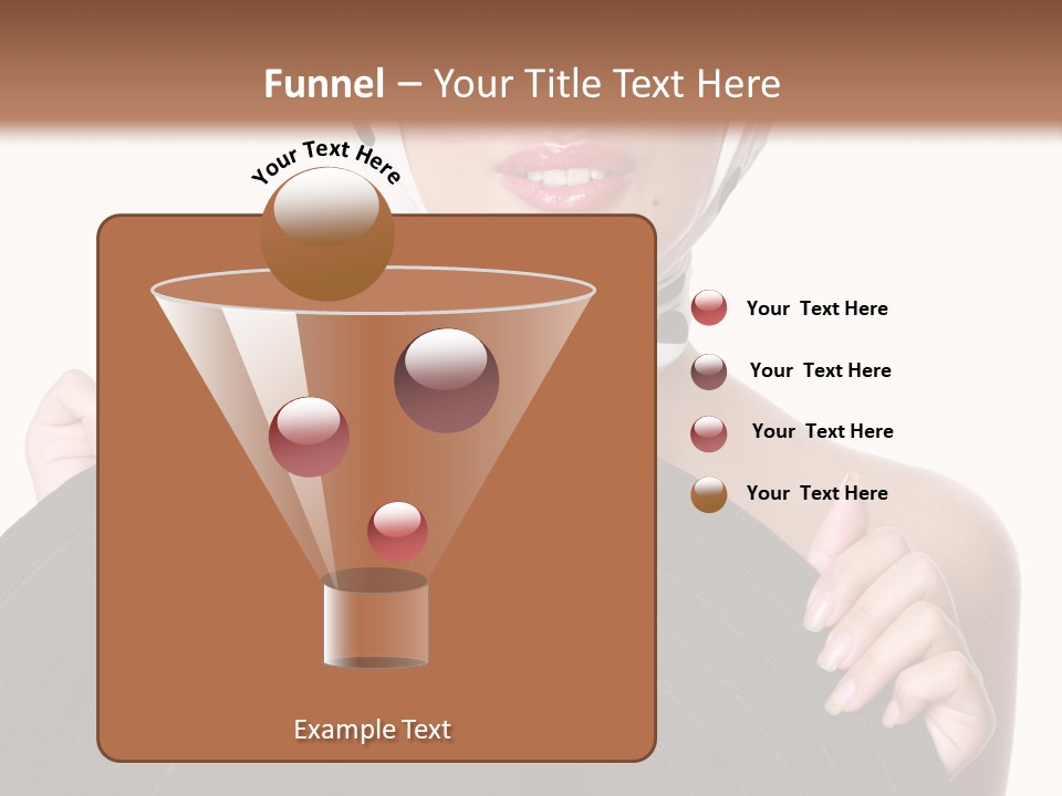 Woman With Sunglasses And Hat PowerPoint Template