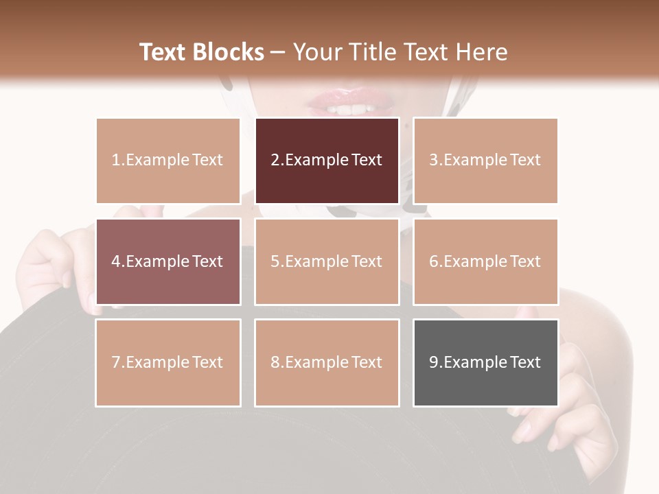 Woman With Sunglasses And Hat PowerPoint Template