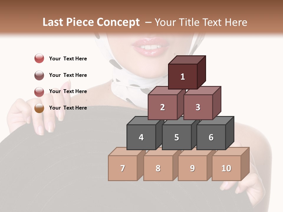 Woman With Sunglasses And Hat PowerPoint Template