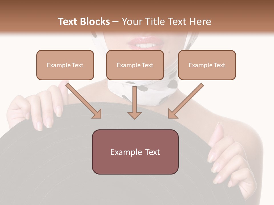 Woman With Sunglasses And Hat PowerPoint Template