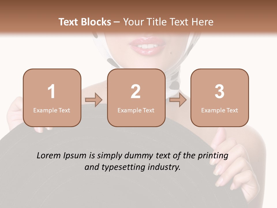 Woman With Sunglasses And Hat PowerPoint Template