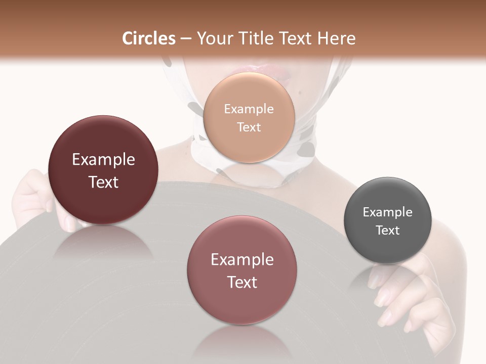 Woman With Sunglasses And Hat PowerPoint Template