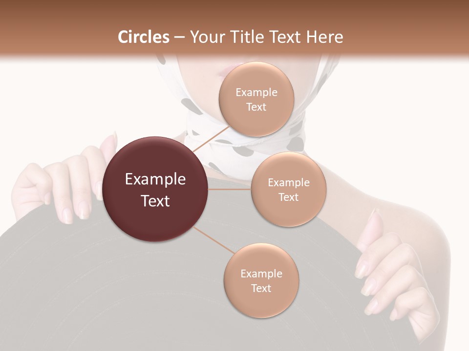 Woman With Sunglasses And Hat PowerPoint Template