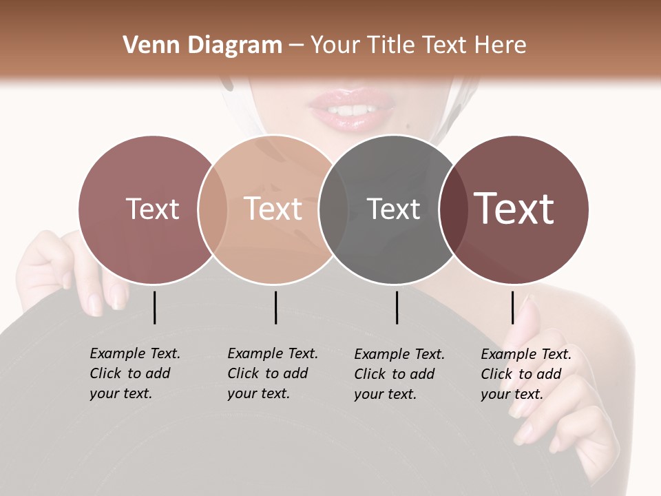 Woman With Sunglasses And Hat PowerPoint Template