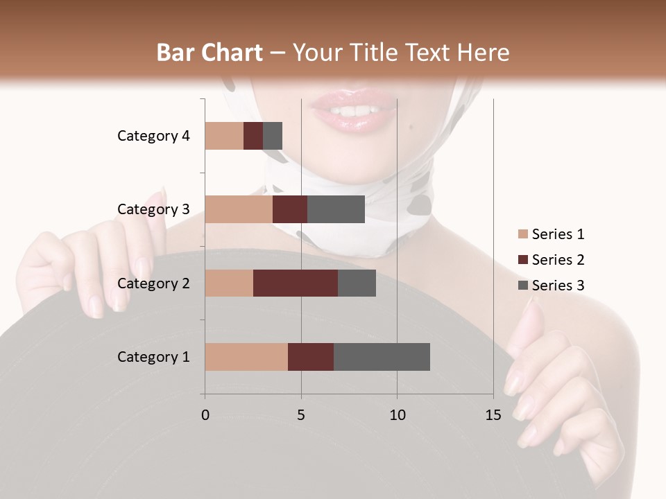 Woman With Sunglasses And Hat PowerPoint Template