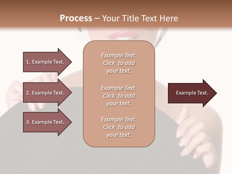 Woman With Sunglasses And Hat PowerPoint Template