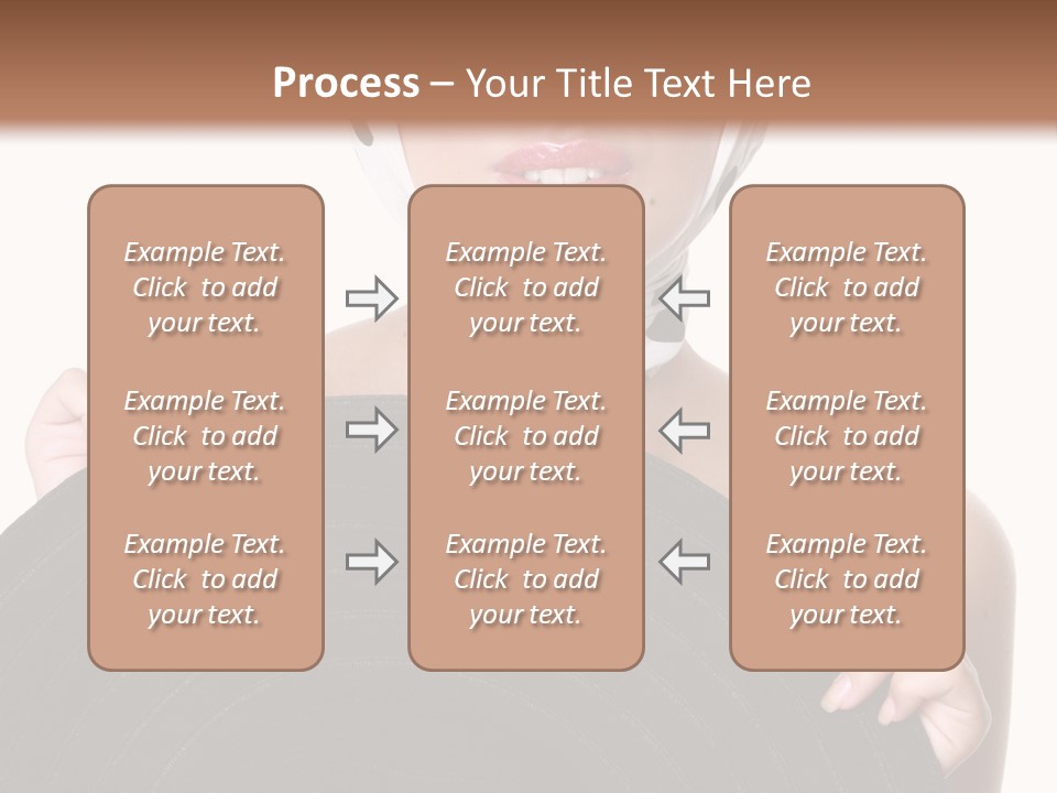 Woman With Sunglasses And Hat PowerPoint Template