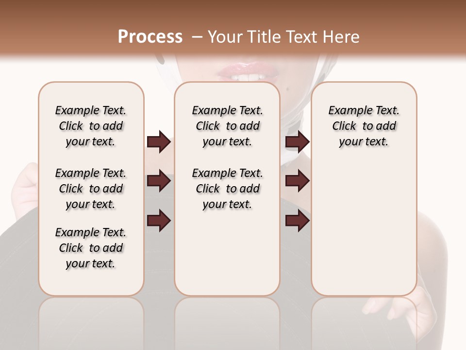 Woman With Sunglasses And Hat PowerPoint Template