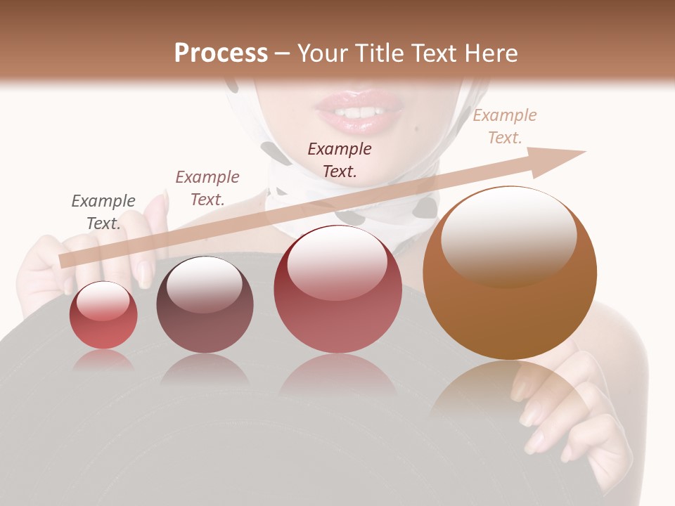 Woman With Sunglasses And Hat PowerPoint Template